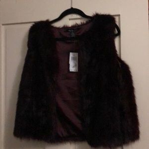 Faux fur vest